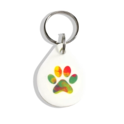 placa de identificacion para perros y gatos con tecnologia qr modelo REGGAE